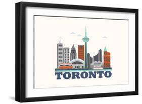 City Living Toronto Natural-null-Framed Art Print