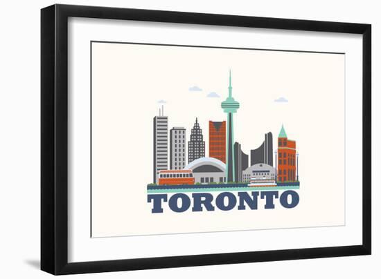 City Living Toronto Natural-null-Framed Art Print