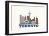 City Living Toronto Natural-null-Framed Art Print