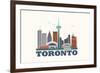 City Living Toronto Natural-null-Framed Art Print