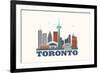 City Living Toronto Natural-null-Framed Art Print