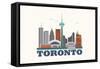 City Living Toronto Natural-null-Framed Stretched Canvas