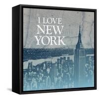 City Love II-Dan Meneely-Framed Stretched Canvas