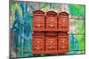 City Mail Boxes-Nola James-Mounted Art Print