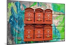 City Mail Boxes-Nola James-Mounted Art Print