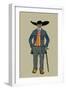 City Man with Hat and Cane from St. Onge-Elizabeth Whitney Moffat-Framed Art Print