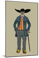 City Man with Hat and Cane from St. Onge-Elizabeth Whitney Moffat-Mounted Art Print