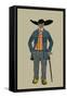 City Man with Hat and Cane from St. Onge-Elizabeth Whitney Moffat-Framed Stretched Canvas