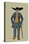 City Man with Hat and Cane from St. Onge-Elizabeth Whitney Moffat-Stretched Canvas