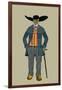 City Man with Hat and Cane from St. Onge-Elizabeth Whitney Moffat-Framed Art Print