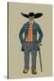 City Man with Hat and Cane from St. Onge-Elizabeth Whitney Moffat-Stretched Canvas