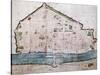 City Map of Orleans from 16th Century Manuscript, France, 16th Century-null-Stretched Canvas