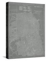 City Map of San Francisco-Vision Studio-Stretched Canvas