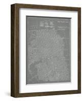 City Map of San Francisco-Vision Studio-Framed Art Print