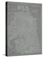 City Map of San Francisco-Vision Studio-Stretched Canvas