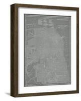 City Map of San Francisco-Vision Studio-Framed Art Print