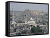 City Mosque and the Citadel, Aleppo (Haleb), Syria, Middle East-Christian Kober-Framed Stretched Canvas