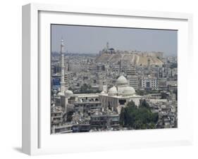 City Mosque and the Citadel, Aleppo (Haleb), Syria, Middle East-Christian Kober-Framed Photographic Print