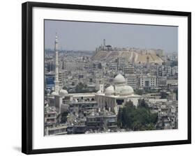 City Mosque and the Citadel, Aleppo (Haleb), Syria, Middle East-Christian Kober-Framed Photographic Print