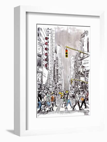 City Move-Loui Jover-Framed Art Print