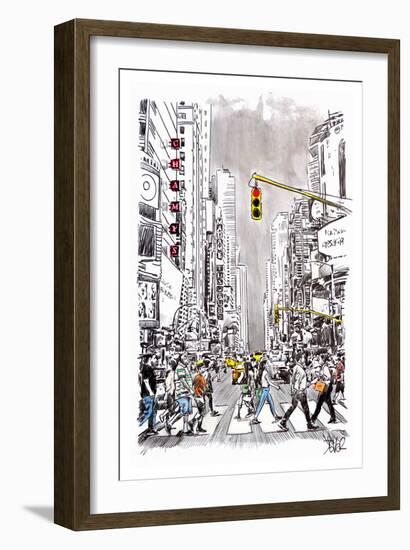 City Move-Loui Jover-Framed Art Print