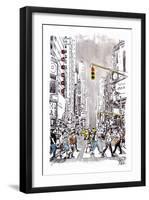 City Move-Loui Jover-Framed Art Print