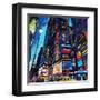 City Night-James Grey-Framed Art Print