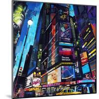 City Night-James Grey-Mounted Art Print