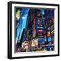 City Night-James Grey-Framed Art Print