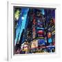 City Night-James Grey-Framed Art Print