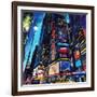 City Night-James Grey-Framed Art Print