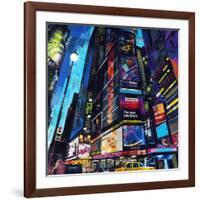 City Night-James Grey-Framed Art Print