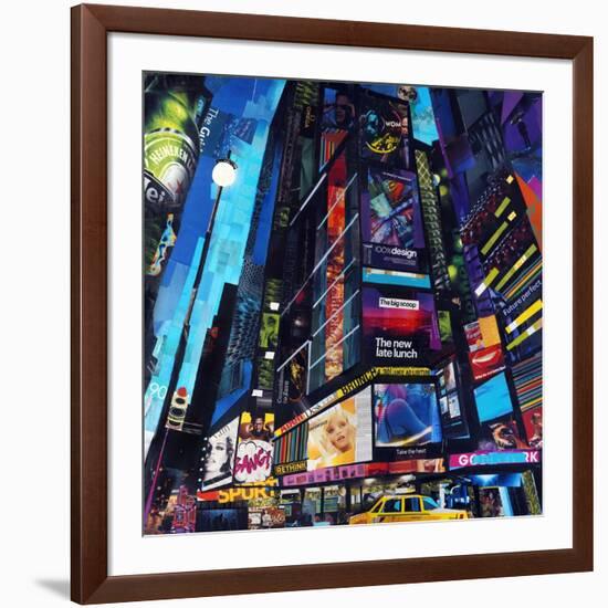 City Night-James Grey-Framed Art Print