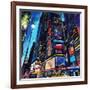 City Night-James Grey-Framed Art Print