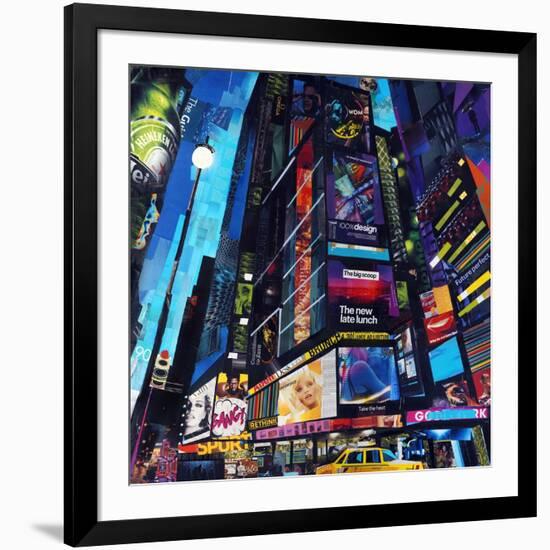 City Night-James Grey-Framed Art Print