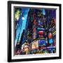 City Night-James Grey-Framed Art Print