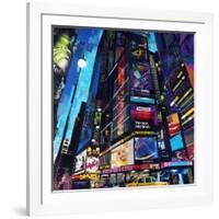 City Night-James Grey-Framed Art Print