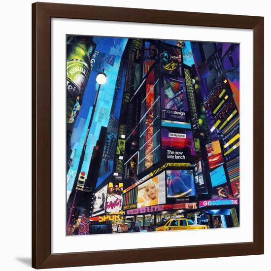 City Night-James Grey-Framed Art Print