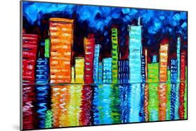 City Nights II-Megan Aroon Duncanson-Mounted Art Print