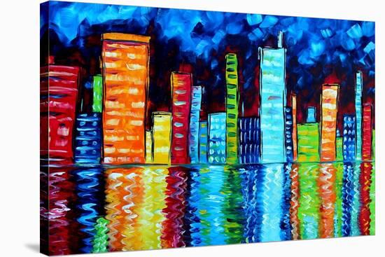 City Nights II-Megan Aroon Duncanson-Stretched Canvas