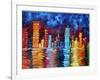 City Nights-Megan Aroon Duncanson-Framed Art Print