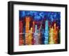 City Nights-Megan Aroon Duncanson-Framed Art Print