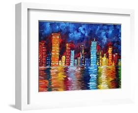 City Nights-Megan Aroon Duncanson-Framed Art Print