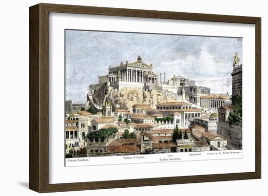 City of Ancient Rome, Seen from Mount Palatine-null-Framed Giclee Print