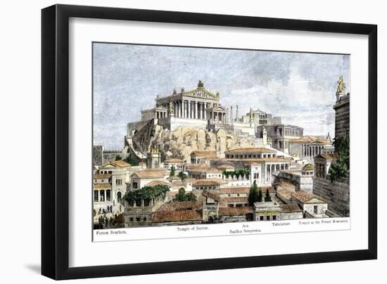 City of Ancient Rome, Seen from Mount Palatine-null-Framed Giclee Print