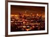 City of Angels - City of Light - Los Angeles-Markus Bleichner-Framed Art Print