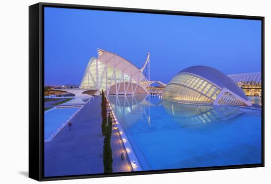 City of Arts and Sciences, Valencia, Spain-Marco Simoni-Framed Stretched Canvas