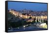 City of Avila at Dusk, Spain-p.lange-Framed Stretched Canvas