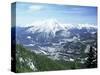 City of Banff from Sulphur Mountain, Alberta, Rockies, Canada-Rob Cousins-Stretched Canvas