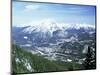 City of Banff from Sulphur Mountain, Alberta, Rockies, Canada-Rob Cousins-Mounted Photographic Print